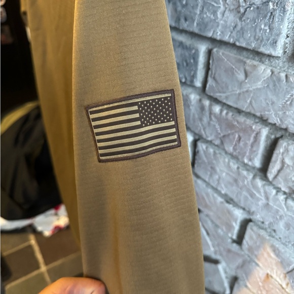 Grunt Style Men's Quarter Zip Sweater - Tan - Picture 6 of 6